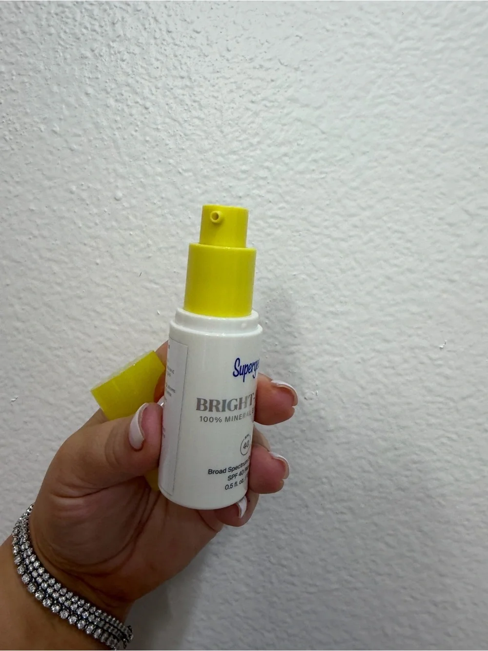 NEW Supergoop Bright-Eyed 100% Mineral Eye Cream SPF 40